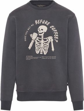 Funky Buddha Mikina  slonová kosť / tmavosivá