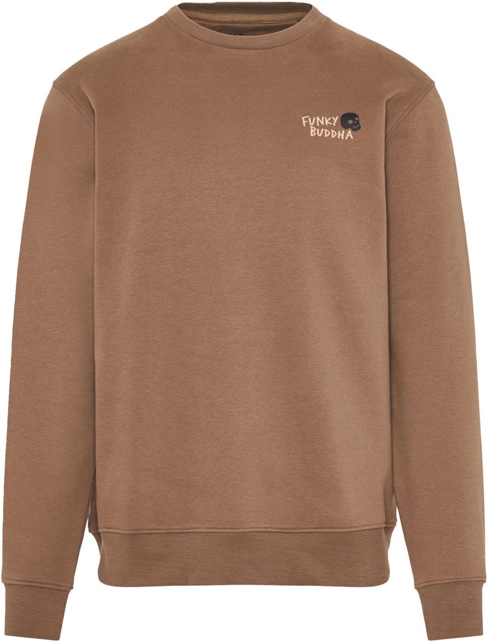 Funky Buddha Mikina  slonová kosť / hnedá / sivá / čierna