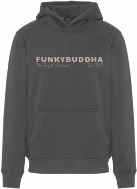 Funky Buddha Mikina  slonová kosť / tmavosivá