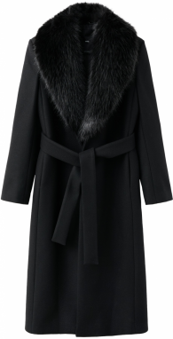 MANGO Zimný kabát 'Dolce'  čierna