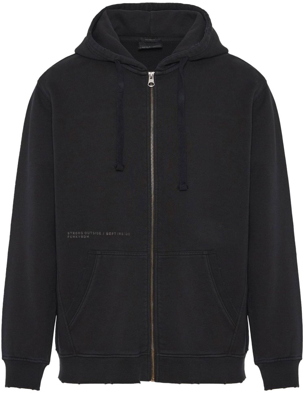 Funky Buddha Tepláková bunda  antracitová