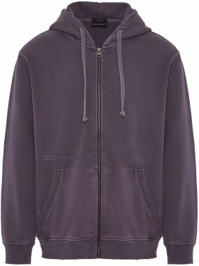 Funky Buddha Tepláková bunda  slivková