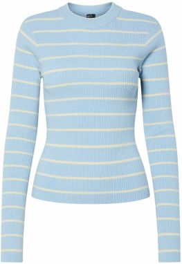 PIECES Sveter  svetlomodrá