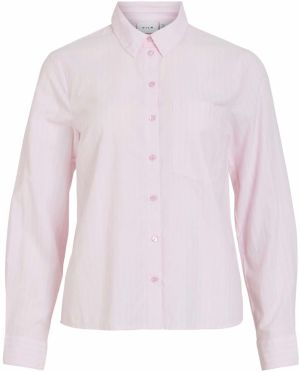 VILA Blúzka 'VIDarma'  ružová / biela