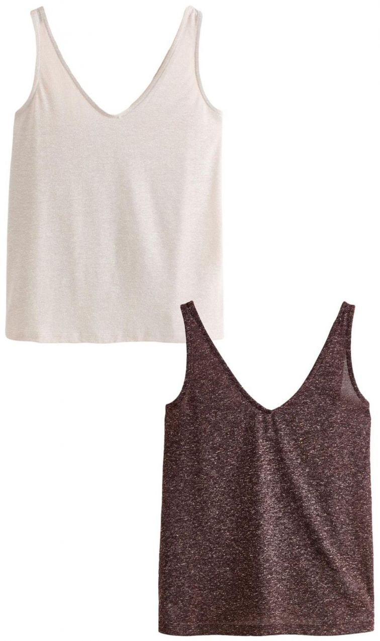 Next Top  hnedá melírovaná / biela