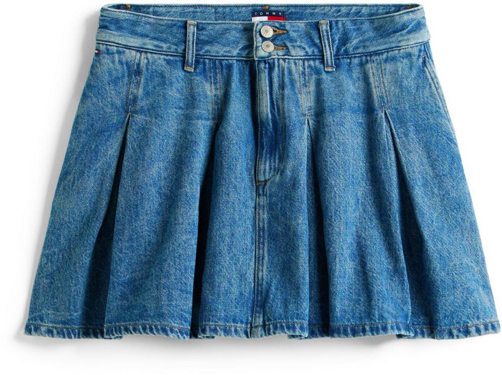 Tommy Jeans Sukňa  modrá denim
