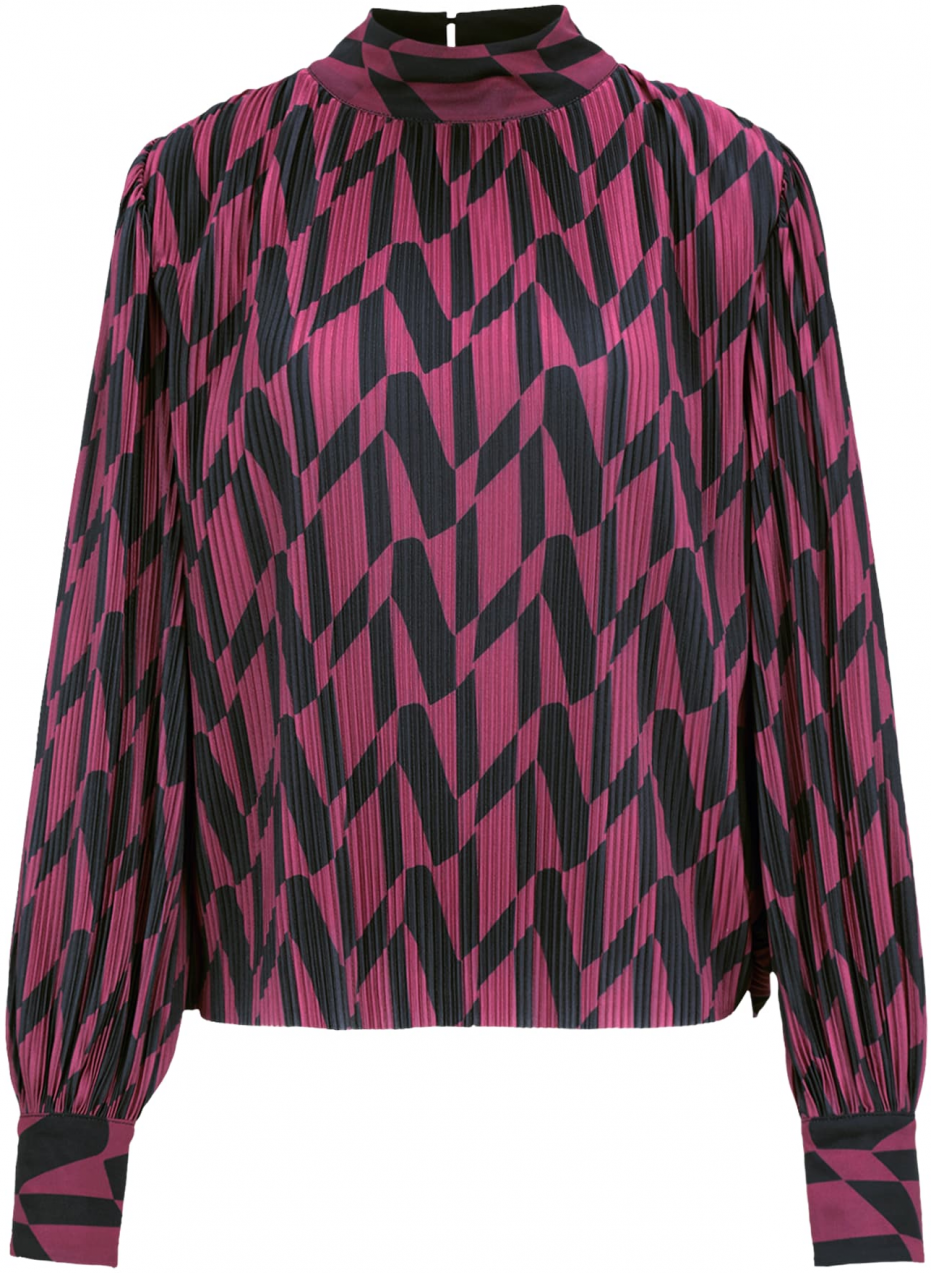 Guido Maria Kretschmer Women Blúzka 'Susan'  tmavoružová / čierna