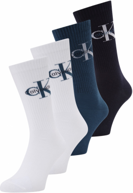Calvin Klein Underwear Ponožky  námornícka modrá / tmavomodrá / biela