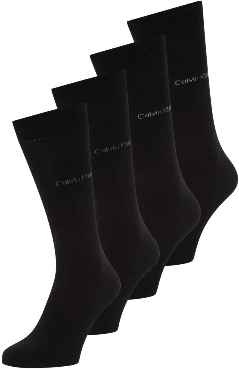 Calvin Klein Underwear Ponožky 'CLASSIC'  čierna / biela