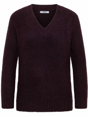 CECIL Sveter  baklažánová