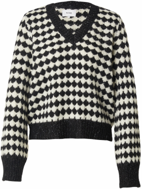 NÜMPH Sveter 'BILA'  čierna / biela