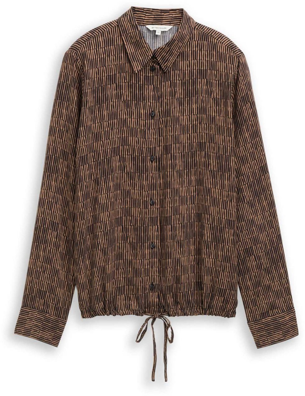 TOM TAILOR Blúzka  farba ťavej srsti / čierna