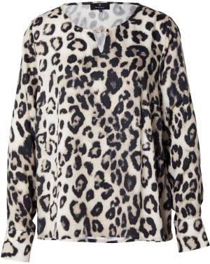 monari Blúzka  sépiová / čierna / šedobiela