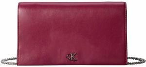Calvin Klein Listová kabelka  burgundská