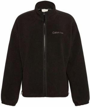 Calvin Klein Jeans Flisová bunda  čierna