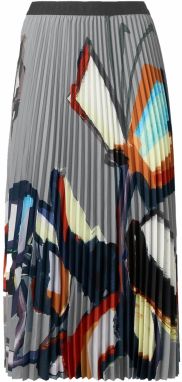 Munthe Sukňa 'CHARMING'  námornícka modrá / svetlomodrá / sivá / oranžová