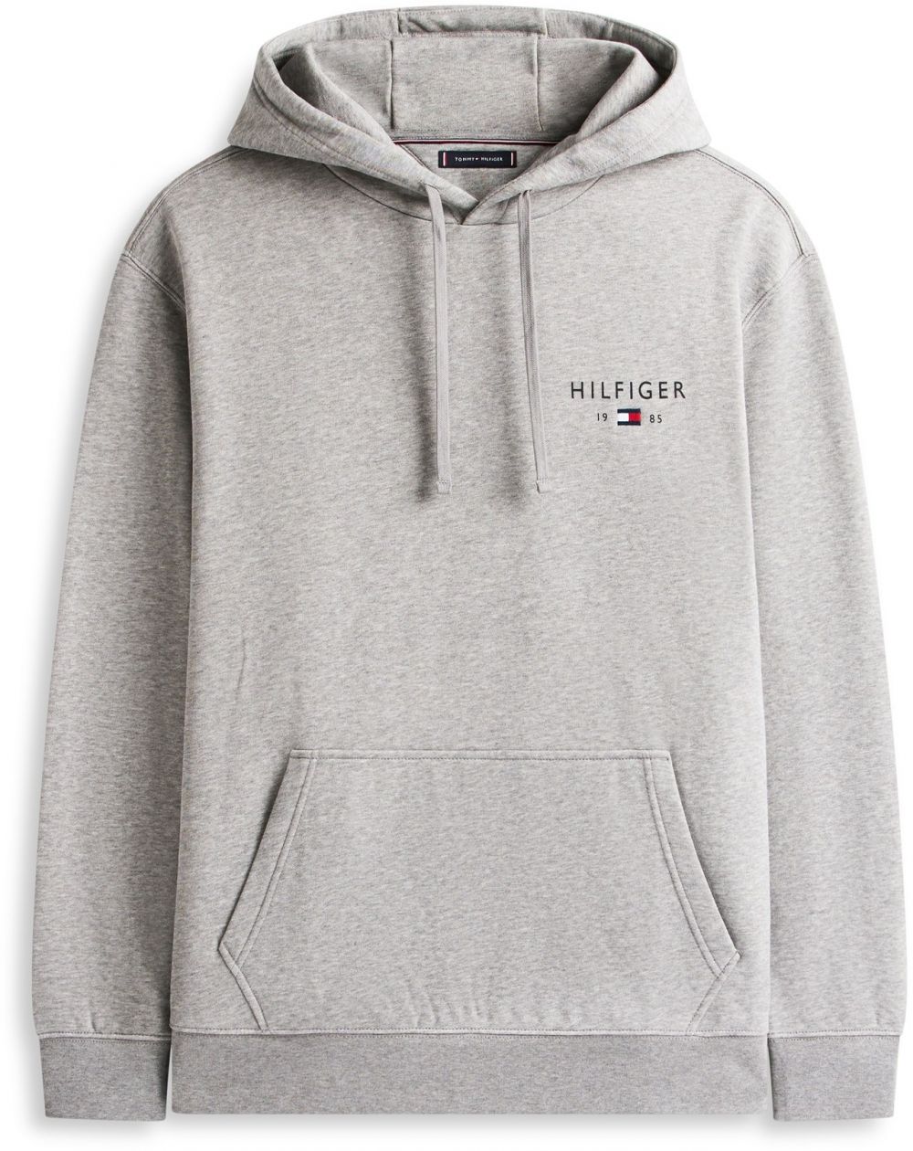 Tommy Hilfiger Big & Tall Mikina  sivá melírovaná / červená / čierna / biela