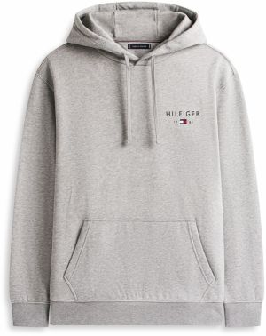 Tommy Hilfiger Big & Tall Mikina  sivá melírovaná / červená / čierna / biela