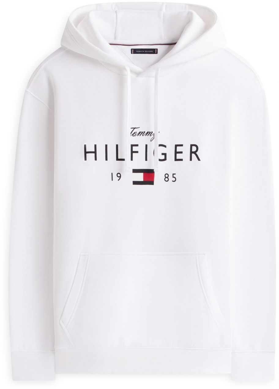 Tommy Hilfiger Big & Tall Mikina 'BRNDLOVE'  krvavo červená / čierna / biela