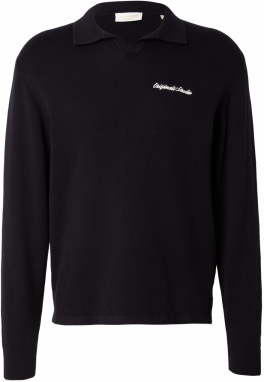 JACK & JONES Sveter 'JORNORREBRO'  čierna / biela