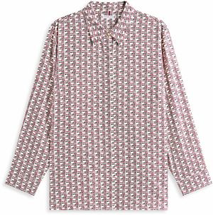 Tommy Hilfiger Curve Blúzka  námornícka modrá / červená / biela