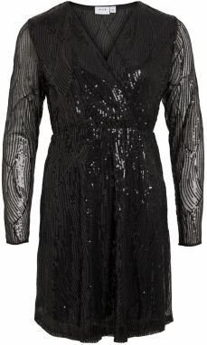 VILA Kokteilové šaty 'KORA'  čierna