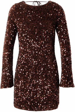 TOPSHOP Kokteilové šaty 'MARIA'  hnedá