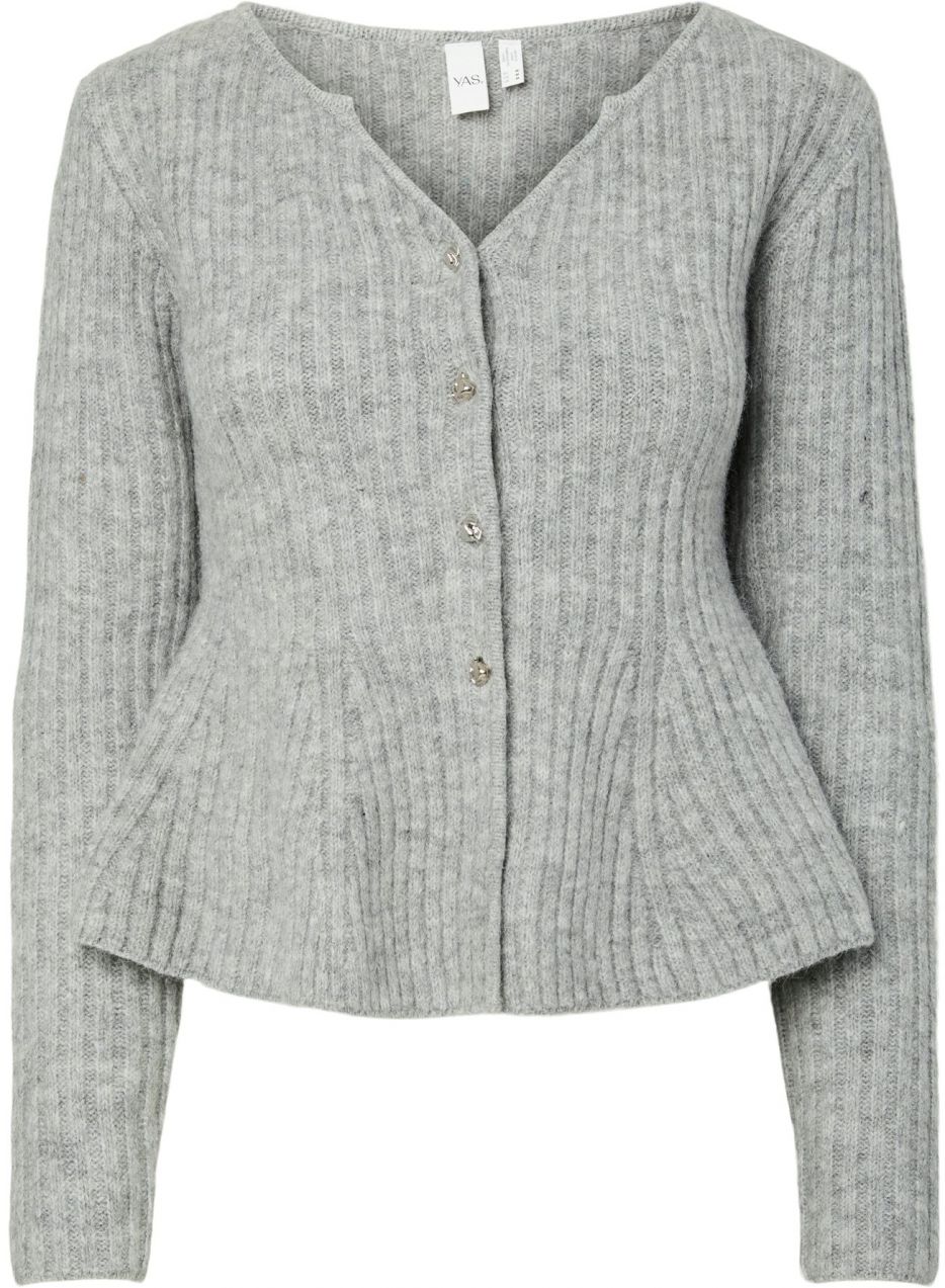 YAS Kardigán 'YASDOLLY'  sivá melírovaná