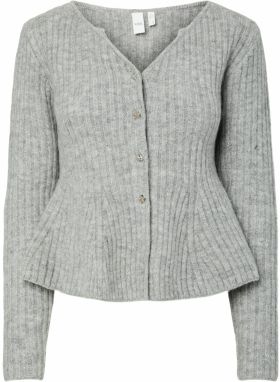 YAS Kardigán 'YASDOLLY'  sivá melírovaná