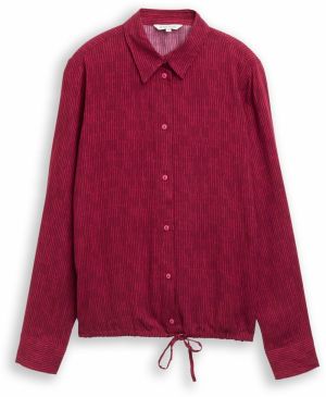 TOM TAILOR Blúzka  burgundská / brusnicová