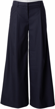 WEEKDAY Plisované nohavice 'Ivan'  námornícka modrá / svetlomodrá