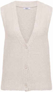 CECIL Pletená vesta  tmavobéžová