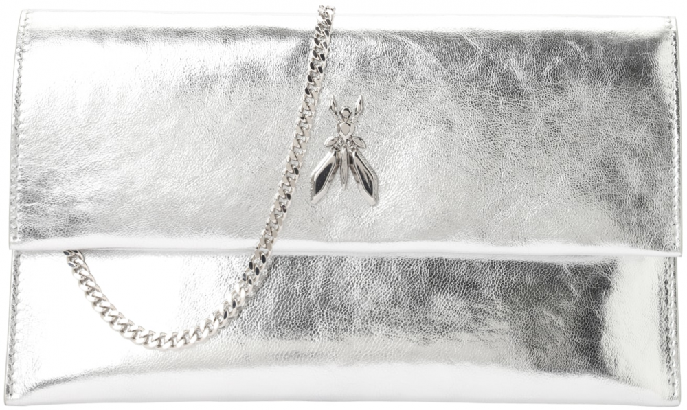 PATRIZIA PEPE Listová kabelka  strieborná