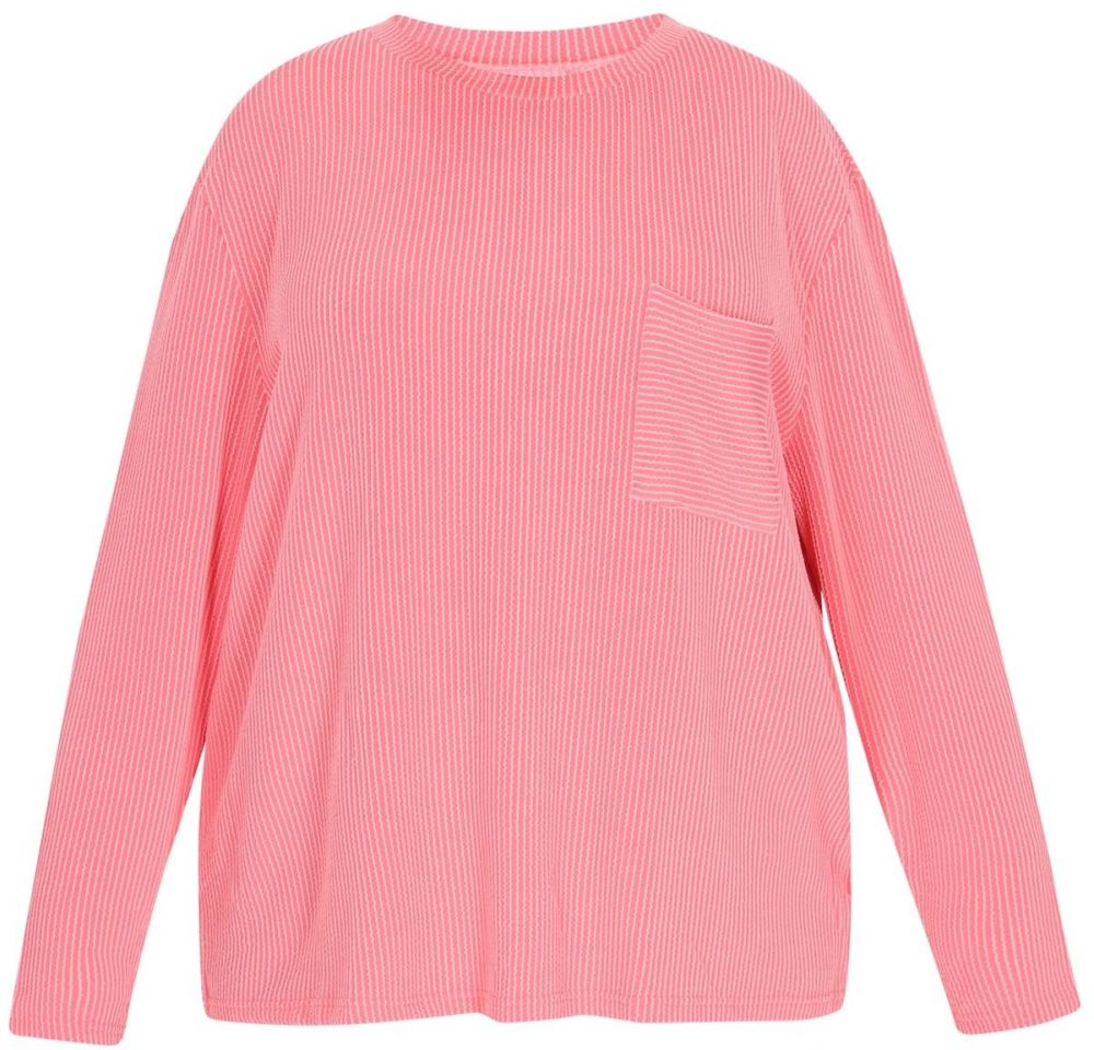 MYMO Blúzka  ružová / biela