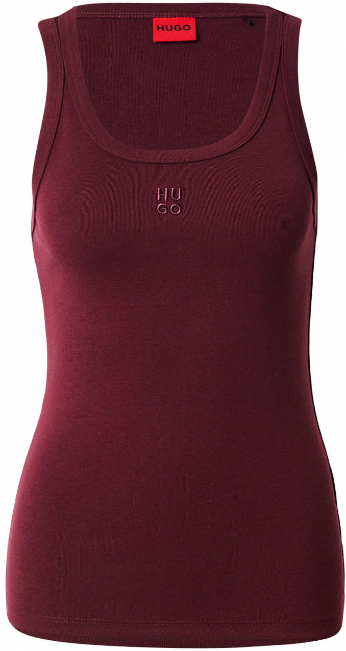 HUGO Top 'Datamia'  tmavofialová