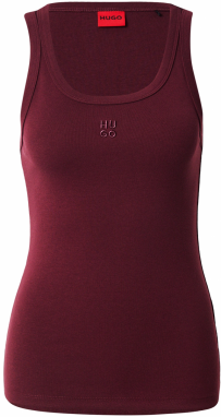 HUGO Top 'Datamia'  tmavofialová