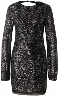 studioselect Kokteilové šaty 'Naya'  čierna / strieborná