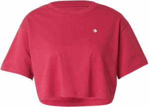 CONVERSE Tričko  brusnicová / biela