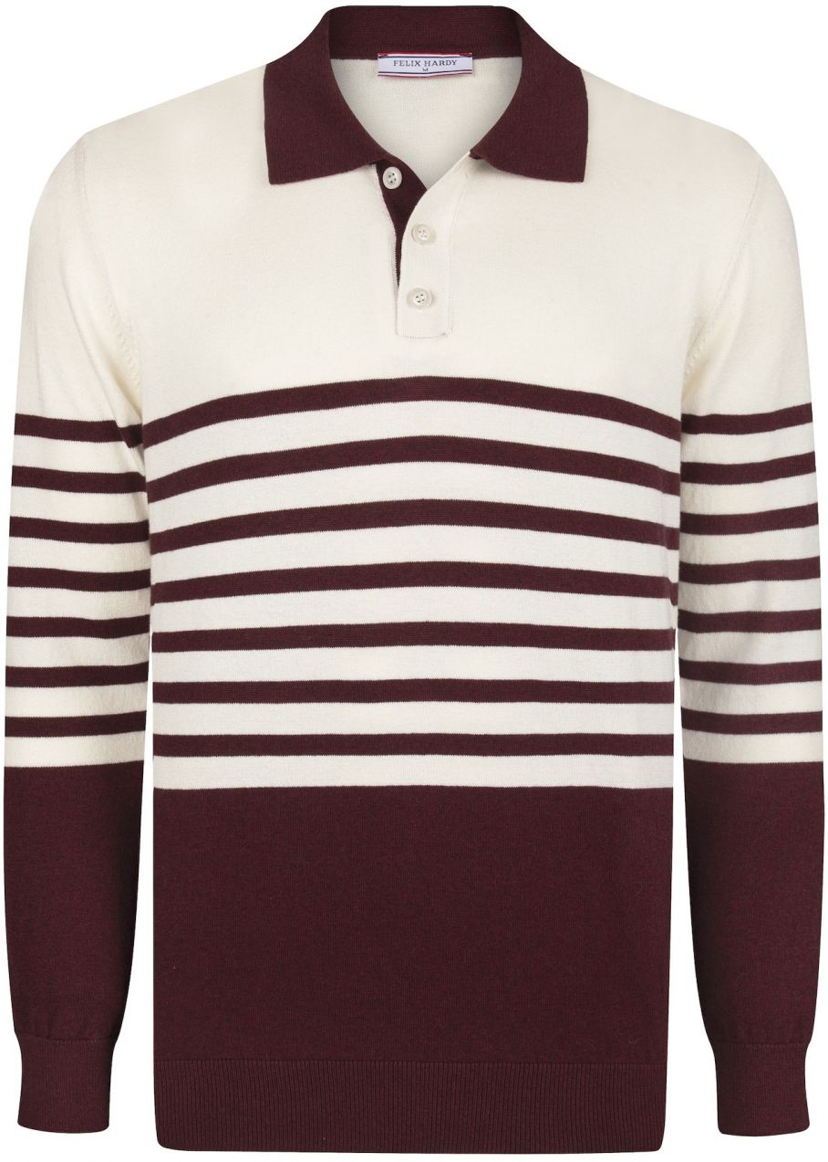 Felix Hardy Sveter  bordová / biela