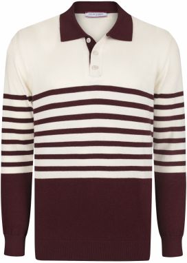 Felix Hardy Sveter  bordová / biela