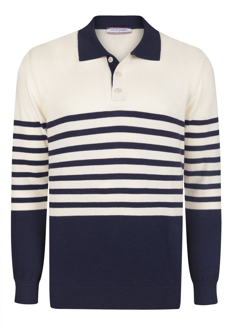 Felix Hardy Sveter  modrá / biela