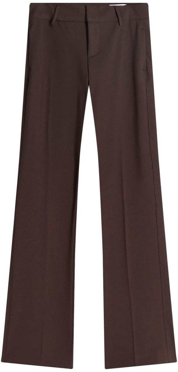 Bershka Nohavice s pukmi  čokoládová