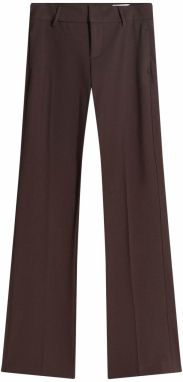 Bershka Nohavice s pukmi  čokoládová