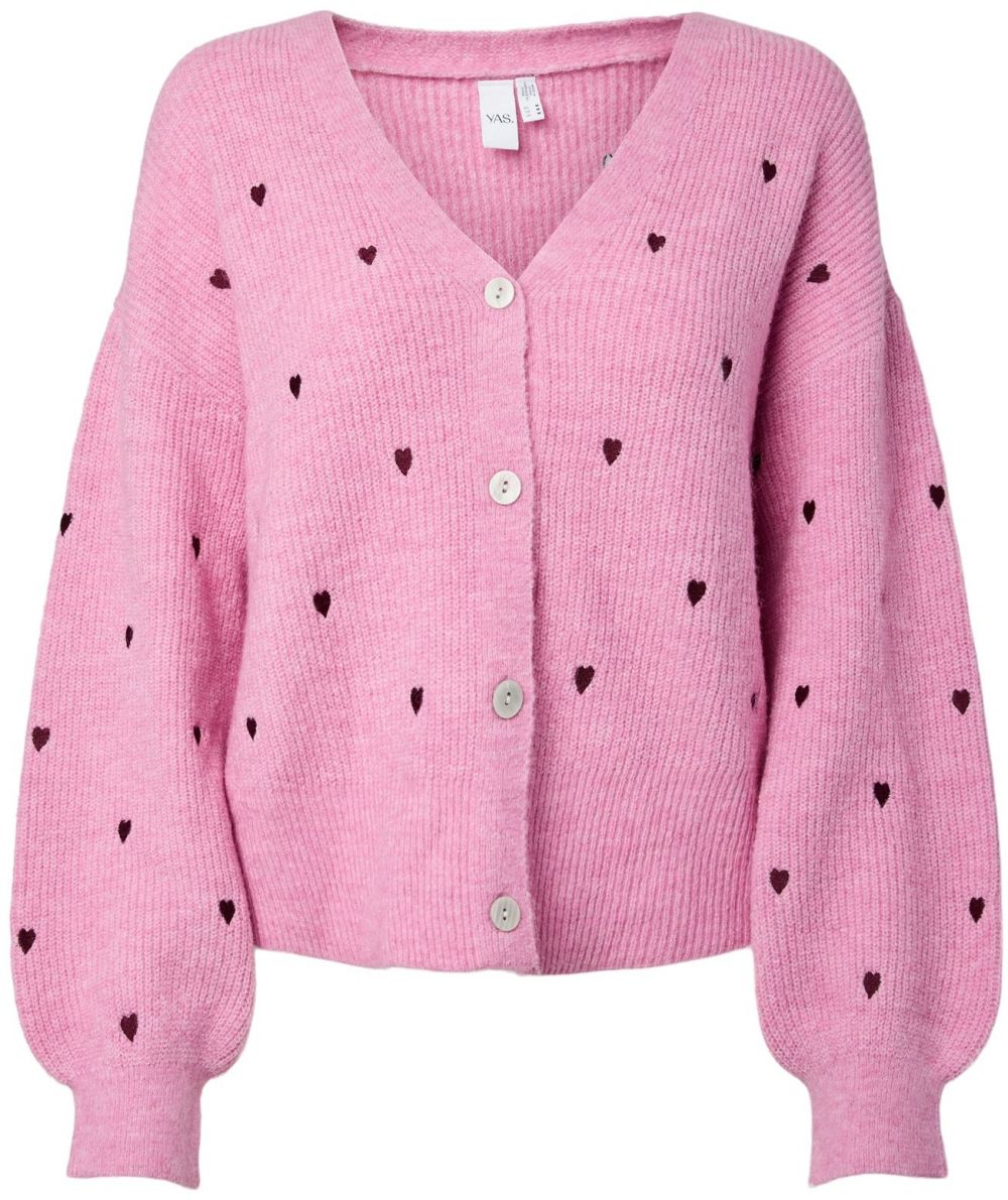 YAS Kardigán 'YASFLEUR'  ružová / burgundská
