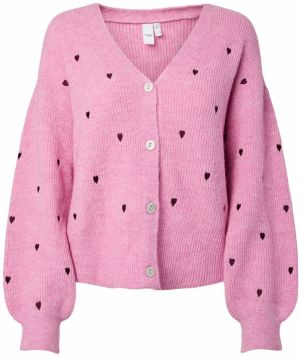 YAS Kardigán 'YASFLEUR'  ružová / burgundská