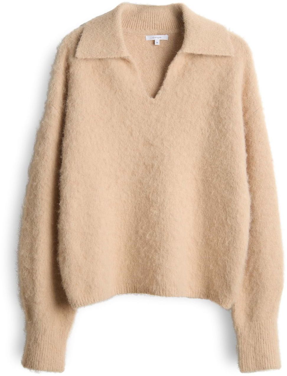OPUS Sveter 'Pelsie'  béžová