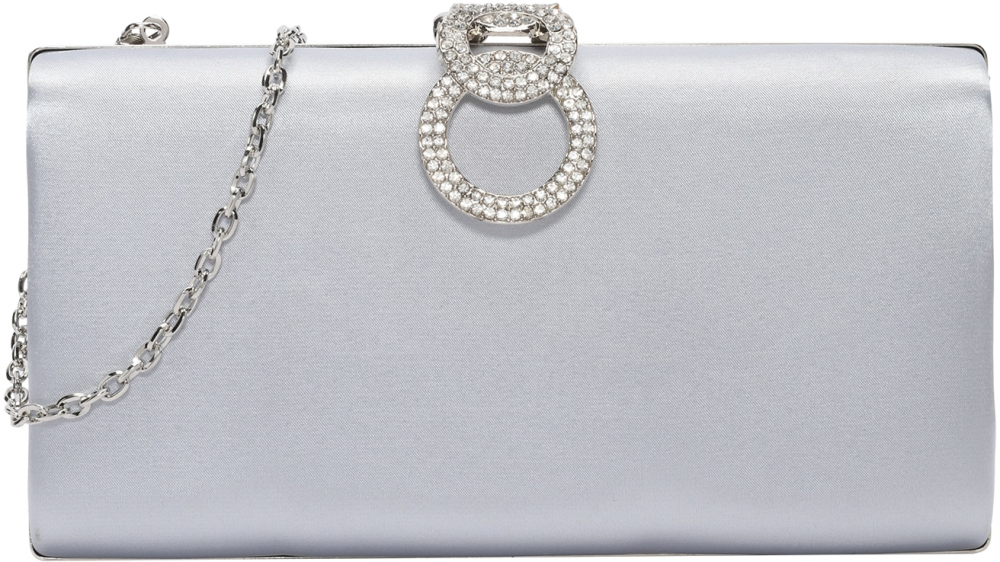 mascara Listová kabelka  strieborná