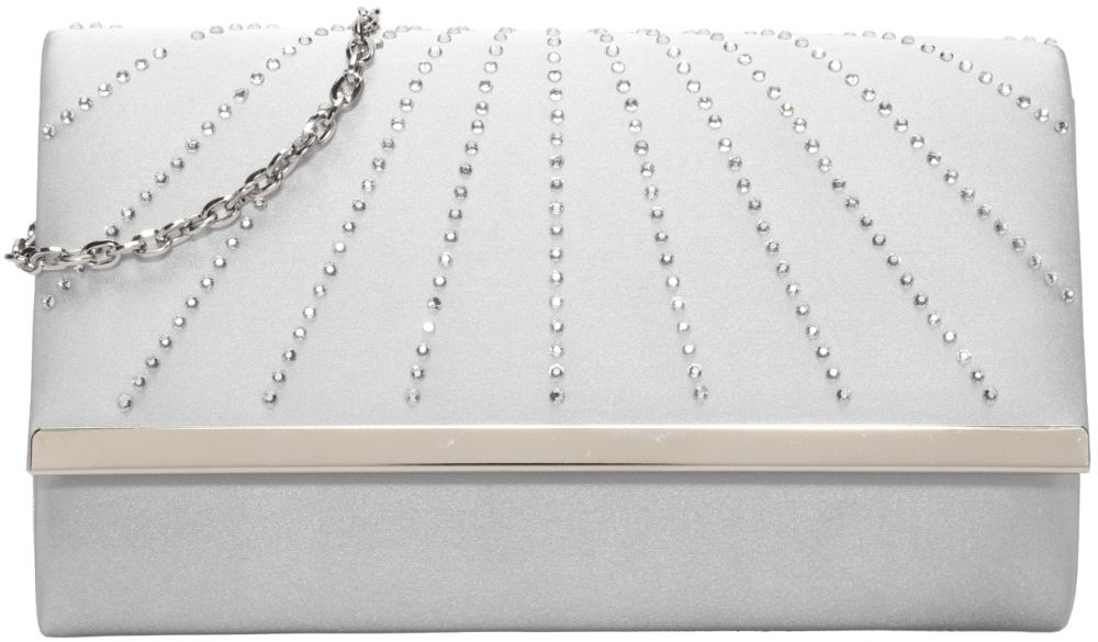 mascara Listová kabelka  strieborná