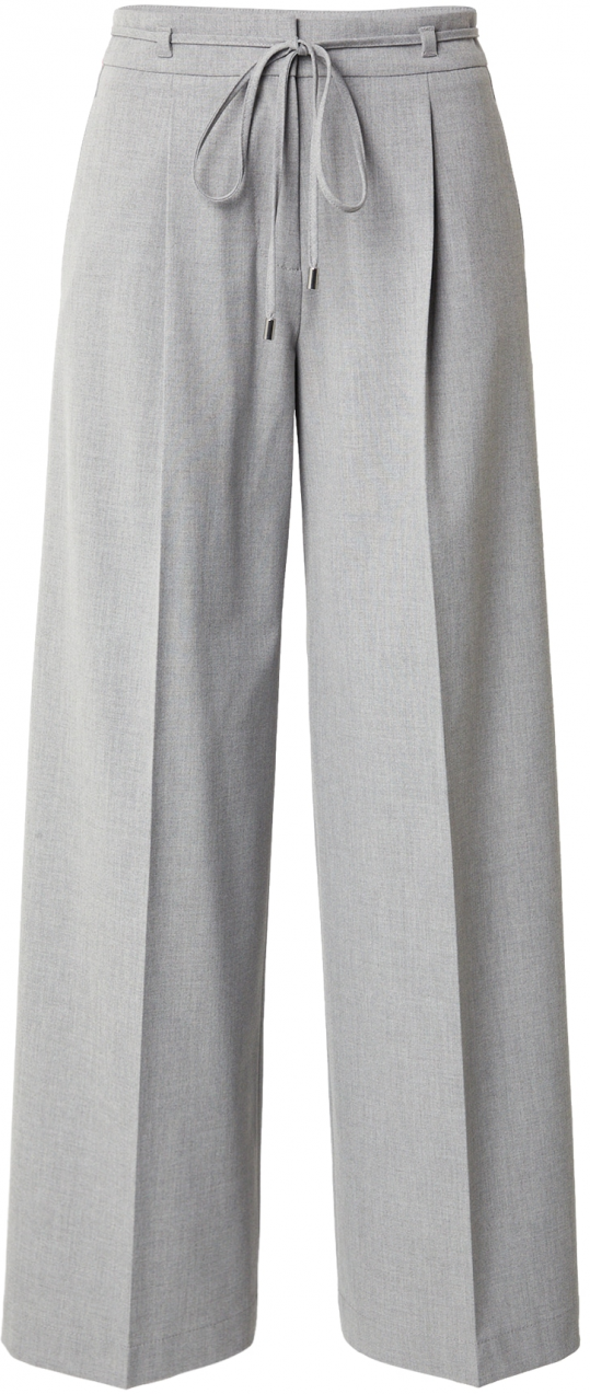 HUGO Plisované nohavice 'Haminde'  sivá