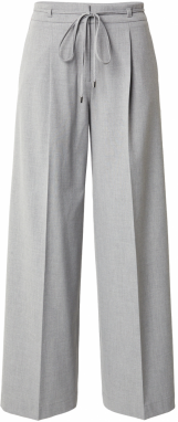 HUGO Plisované nohavice 'Haminde'  sivá